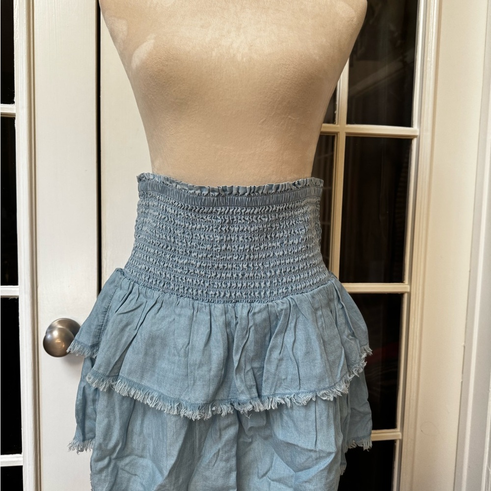 Aerie Blue Tiered Women's Skirt NWOT